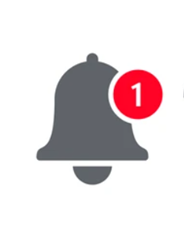 Notification bell symbol generic