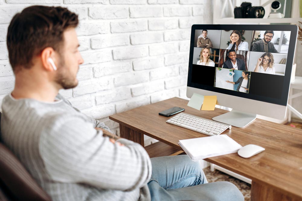 online exam system training over video call