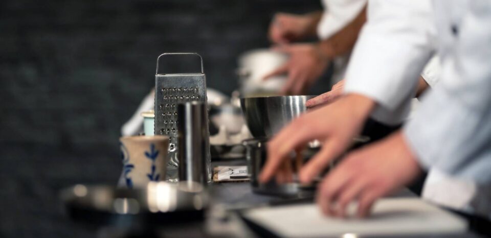 students cooking