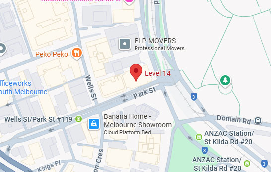 level 14 380 st kilda road melbourne map