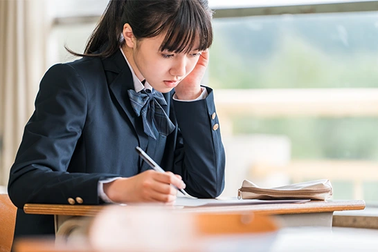 student learning a language