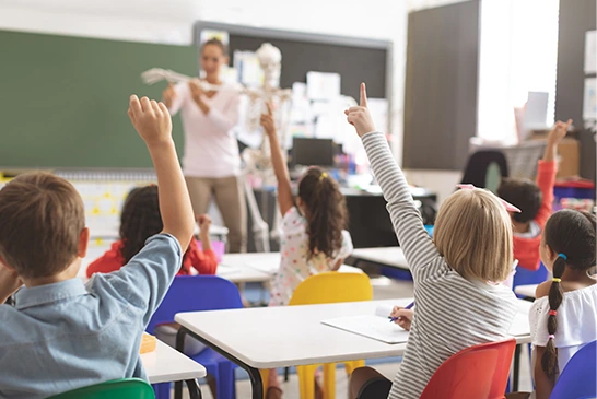 kids in classroom