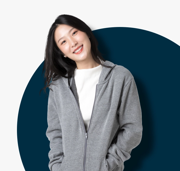 lady in jacket looking to complete a professional certification